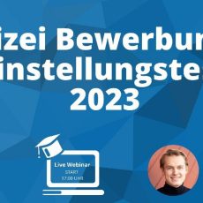 Polizei Bewerbung & Einstellungstest – Live-Webinar #LernenmitPlakos (Webinar | Online)