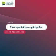 Thermoplast-Schaumspritzgießen (Seminar | Aachen) Thermoplast-Schaumspritzgießen (Seminar | Aachen)