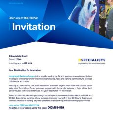 DSPECIALISTS Digitale Audio- und Messsysteme GmbH auf der Integrated Systems Europe Barcelona 2024 (Messe | Barcelona)