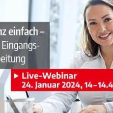 Digitale Eingangsrechnungen sicher, schnell, 100% automatisiert (Webinar | Online) Digitale Eingangsrechnungen sicher, schnell, 100% automatisiert (Webinar | Online)