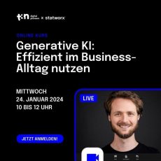 Onlinekurs | Generative KI effizient im Business-Alltag nutzen (Webinar | Online) Onlinekurs | Generative KI effizient im Business-Alltag nutzen (Webinar | Online)