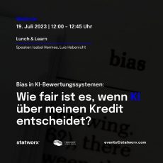 Ursachen und Folgen von Bias in KI-Bewertungssystemen (Webinar | Online) Ursachen und Folgen von Bias in KI-Bewertungssystemen (Webinar | Online)