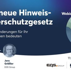 Webinar: Das neue Hinweisgeberschutzgesetz (Webinar | Online) Webinar: Das neue Hinweisgeberschutzgesetz (Webinar | Online)