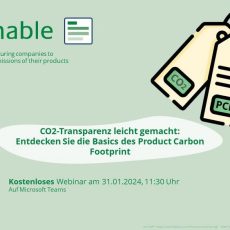 CO2-Transparenz leicht gemacht: Entdecken Sie die Basics des Product Carbon Footprint (Webinar | Online)