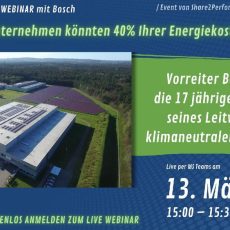 Kostenloses Webinar: Produktionsunternehmen könnten 40% Ihrer Energiekosten einsparen (Webinar | Online)