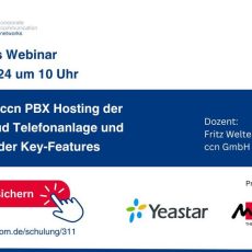 Vorteile des ccn PBX Hosting der Yeastar „German Managed“ und Vorstellung der Key-Features (Webinar | Online)