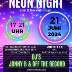 Glow in the dark @ NEON NIGHT (Unterhaltung / Freizeit | Torgelow)