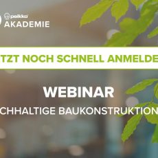 Nachhaltige Baukonstruktionen (Webinar | Online)