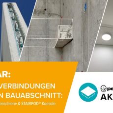 Clevere Verbindungen für jeden Bauabschnitt: WILORA® Seilschlaufenschiene & STAIRPOD® Konsole (Webinar | Online)