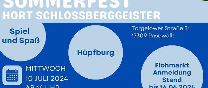 Sommerfest Hort Schlossberggeister (Unterhaltung / Freizeit | Pasewalk)