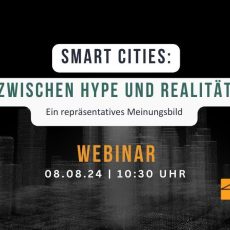Kostenfreies Webinar: Smart Cities: Zwischen Hype und Realität – Ein repräsentatives Meinungsbild (Webinar | Online)