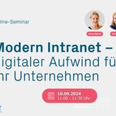Modern Intranet: Zusammenhalt durch Zusammenarbeit (Webinar | Online)