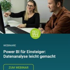 Kostenfreies Webinar „Power BI für Einsteiger – einfaches Berichtswesen in Microsoft Power BI“ (Webinar | Online)