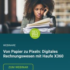 Kostenfreies Webinar: „Digitales Rechnungswesen mit Haufe X360 – Controlling für Einsteiger“ (Webinar | Online)