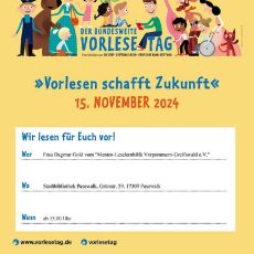 Bundesweiter Vorlesetag (Unterhaltung / Freizeit | Pasewalk)