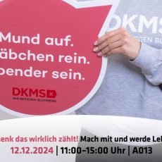 Terminmitteilung zur DKMS-Registrierungsaktion auf dem Campus der Hochschule Worms (Sonstiges | Worms)