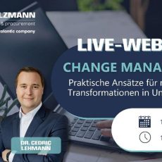 Webinar: Change Management – Praktische Ansätze für nachhaltige Transformationen in Unternehmen (Webinar | Online)