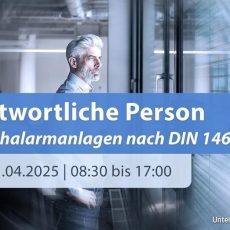 Verantwortliche Person für Sprachalarmanlagen nach DIN 14675 (Schulung | Online) Verantwortliche Person für Sprachalarmanlagen nach DIN 14675 (Schulung | Online)