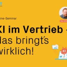 KI im Vertrieb – das bringt‘s wirklich! (Seminar | Online)