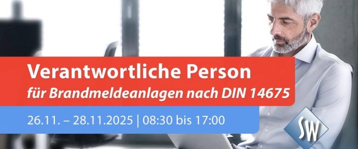 Verantwortliche Person BMA nach DIN 14675 (Schulung | Online)