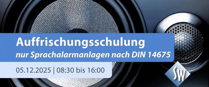 Auffrischungsschulung nach DIN 14675 nur SAA (Schulung | Online)