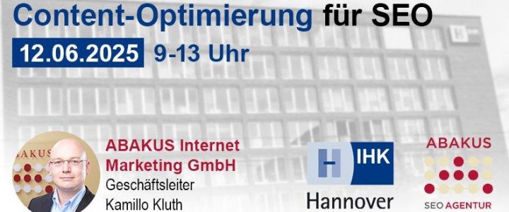 Content-Optimierung für SEO (Seminar | Hannover)