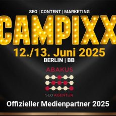 CAMPIXX am 12. und 13. Juni 2025 – ABAKUS Internet Marketing ist Medienpartner (Konferenz | Blankenfelde-Mahlow) CAMPIXX am 12. und 13. Juni 2025 – ABAKUS Internet Marketing ist Medienpartner (Konferenz | Blankenfelde-Mahlow)