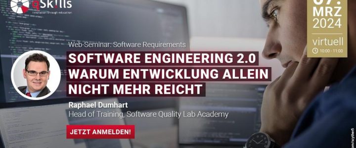 Live Web-Seminar: SOFTWARE ENGINEERING 2.0 – Warum Entwicklung allein nicht mehr reicht (Webinar | Online)