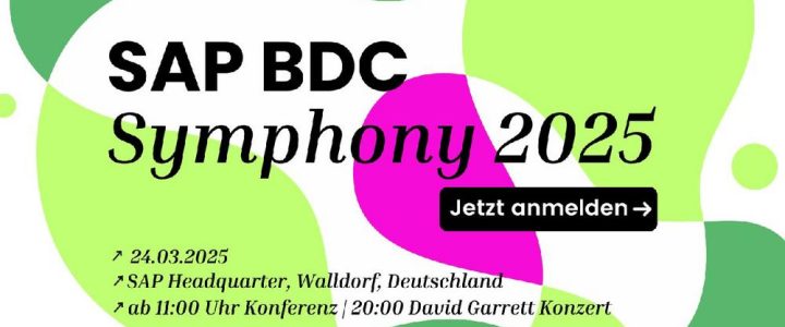 SAP BDC Symphony 2025 (Konferenz | Walldorf)