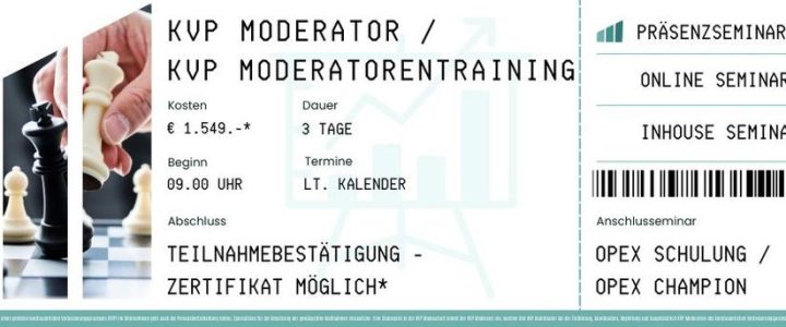 KVP Moderator | KVP Moderatorenschulung | KVP Moderatorenausbildung (Schulung | Frankfurt am Main)