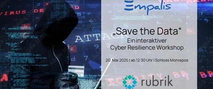 Save the Data-Workshop mit Rubrik und Empalis: IT-Krimi mit Dinner (Seminar | Ludwigsburg)