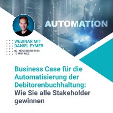 Business Case für die Automatisierung der Debitorenbuchhaltung (Webinar | Online)