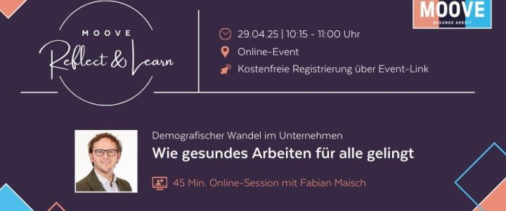 Demografischer Wandel im Unternehmen: Wie gesundes Arbeiten für alle gelingt (Webinar | Online)