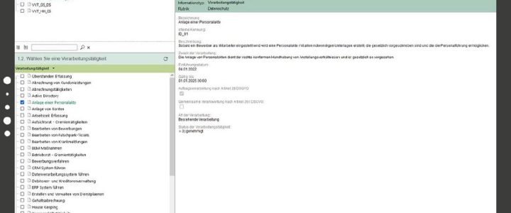 Datenschutz von A bis Z in einer Anwendung (Webinar | Online)