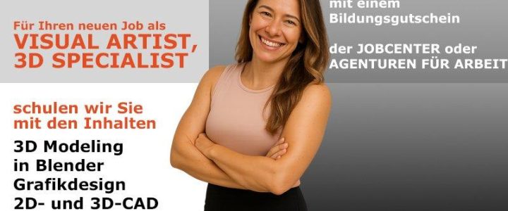 Mit Blender und Adobe zum Profi: Ihre 100 % geförderte Kreativweiterbildung (Schulung | Berlin)