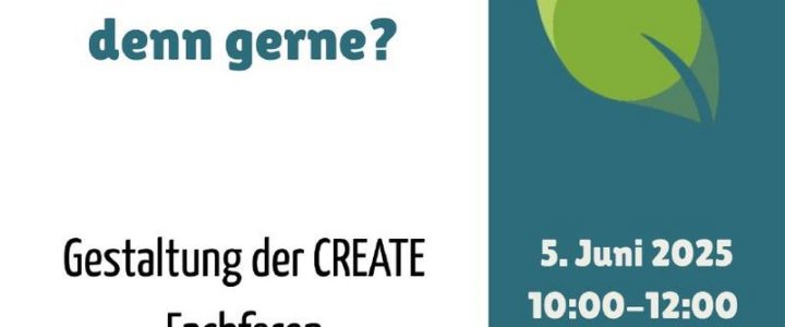 CREATE-Workshop: Fachforen gemeinsam gestalten (Workshop | Online)