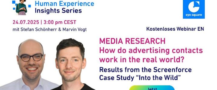 Medienforschung unter maximal natürlichen Bedingungen. Die Studie „Into the Wild“ untersucht die Wir (Webinar | Online)