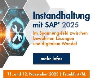 Anwenderkongress „Instandhaltung mit SAP 2025“ (Kongress | Frankfurt am Main)