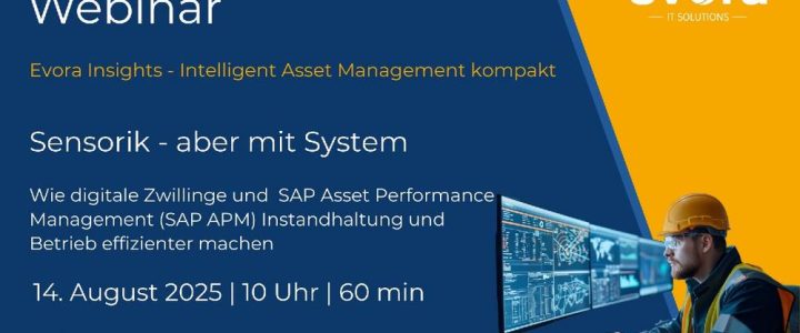 Live-Webinar: Sensorik – aber mit System! Von Daten zum Nutzen (Webinar | Online)