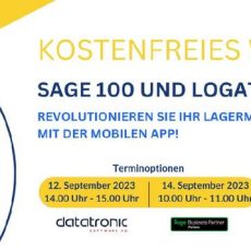 Sage 100 und Logatronic: Revolutionieren Sie Ihr Lagermanagement mit der mobilen App! (Webinar | Online)