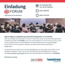 IoT Forum powered by Janz Tec & Kontron (Konferenz | Paderborn)