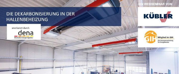 dena gefördert! GIH-Online-Seminar: Dekarbonisierung der Hallenbeheizung. In Kooperation mit dem GIH (Seminar | Online)