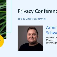 Vortrag von alfaview auf der Privacy Conference (Vortrag | Online) Vortrag von alfaview auf der Privacy Conference (Vortrag | Online)