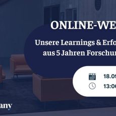 Webinar: Unsere Learnings & Erfolgsfaktoren aus 5 Jahren Forschungszulage (Webinar | Online)