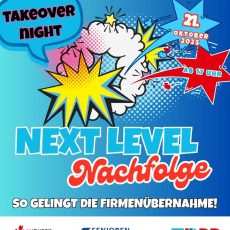 Next Level Nachfolge: So gelingt die Firmenübernahme (Vortrag | Böblingen) Next Level Nachfolge: So gelingt die Firmenübernahme (Vortrag | Böblingen)