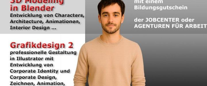 3D Modeling Online – Weiterbildung mit Blender ab 25.08.2025 (Bildungsgutschein) (Schulung | Online)
