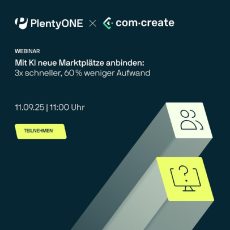 Thema Mit KI neue Marktplätze anbinden: 3x schneller, 60 % weniger Aufwand (Webinar | Online) Thema Mit KI neue Marktplätze anbinden: 3x schneller, 60 % weniger Aufwand (Webinar | Online)