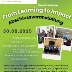 Circular Academy Abschlussveranstaltung: From Learning to Impact (Vortrag | Wels)
