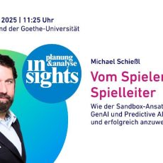 Vom Spieler zum Spielleiter-Mit der Sandbox GenAI und Predictive AI souverän meistern (Kongress | Frankfurt am Main)