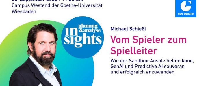 Vom Spieler zum Spielleiter-Mit der Sandbox GenAI und Predictive AI souverän meistern (Kongress | Frankfurt am Main)